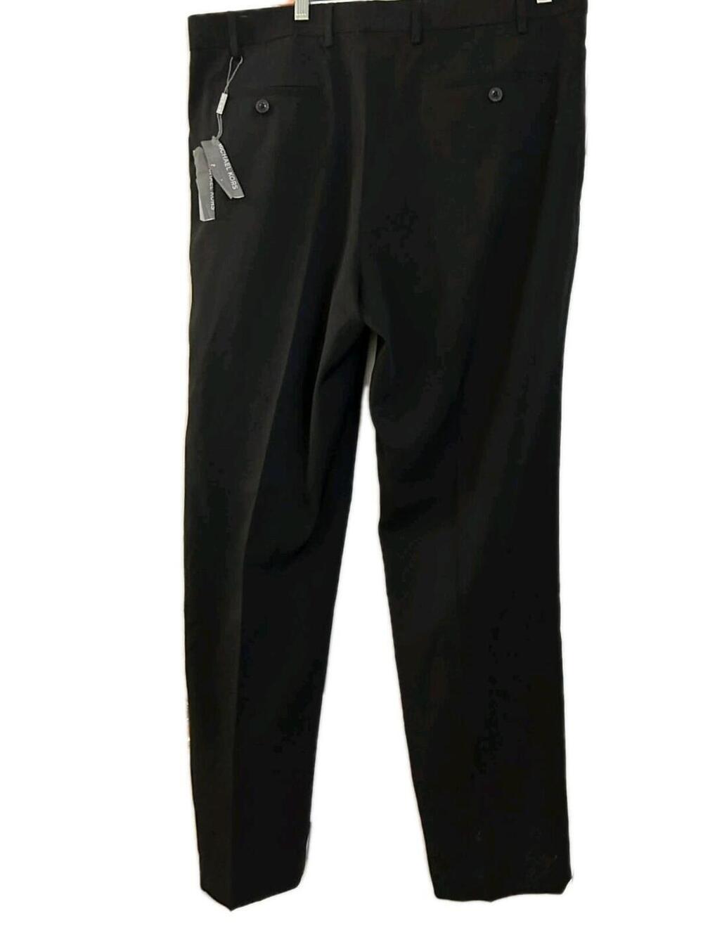 Michael Kors Men’s Dress Trouser Pants Black Size 36W 32L